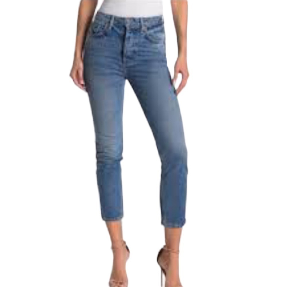 GRLFRND Sienna Straight Leg Crop Jeans Size 27